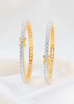 Gold Plated Diamond Bangles- BAN002798 - Image 2