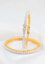 Gold Plated Diamond Bangles- BAN002798 - Image 3