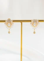 Gold Plated Diamond Necklace Set- NEC002895 - Image 3
