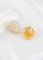 Gold Plated Diamond Pendant Set- PSET02901 - Image 3
