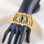 Gold Plated Kundan Bracelet- BRA002793