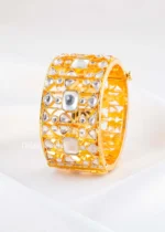 Gold Plated Kundan Bracelet- BRA002903