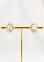 Gold Plated Kundan Earrings- EAR002866