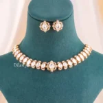 Gold Plated Kundan Necklace Set- NEC002912