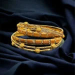 Gold- Rhodium Bangles (Tri-color plating) BAN000118