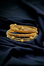 Gold- Rhodium Bangles (Tri-color plating) BAN000118