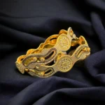 Ziva Luxe Dancing Diamond Bangles (Tri-Plated) BAN000114