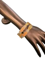 Gold- Rhodium Bangles (Yellow-Gold & Rose-Gold) BAN000112