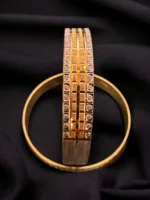 Gold- Rhodium Bangles (Yellow-Gold & White Rhodium) BAN000098 - Image 3