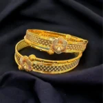 Gold- Rhodium Bangles (Yellow-Gold & White-Rhodium) BAN000116