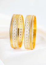 Gold- Rhodium Kadas (Yellow-Gold & White-Rhodium) BAN000111