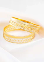 Gold- Rhodium Kadas (Yellow-Gold & White-Rhodium) BAN000111 - Image 3