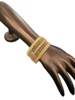 Gold- Rhodium Kadas (Yellow-Gold & White-Rhodium) BAN000111 - Image 4