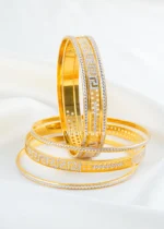 Golden Athena Bangles (Yellow Gold) BAN002706 - Image 3