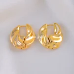 Golden Aura Hoops (Yellow Gold) EAR002137