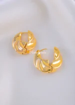Golden Aura Hoops (Yellow Gold) EAR002137 - Image 3