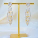 Golden Fern Drops (Yellow Gold) EAR001777