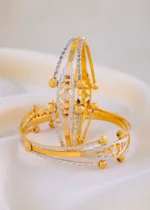 Golden Harmony Bangles (Dual Plating) BAN001929