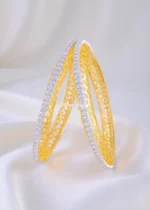 Golden Lattice Diamond Bangles (Yellow Gold) BAN002209