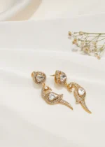 Golden Mayur Earrings (Yellow Gold) EAR000540 - Image 4