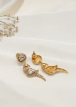 Golden Mayur Earrings (Yellow Gold) EAR000540 - Image 6