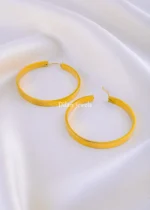 Golden Pearl Hoops (Yellow Gold) EAR002139 - Image 3