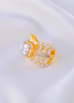 Golden Teardrop Wing Ring (Yellow Gold) RING02180 - Image 2