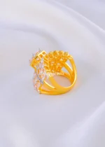 Golden Teardrop Wing Ring (Yellow Gold) RING02180 - Image 3