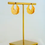 Golden Verse Hoops (Yellow Gold) EAR001824