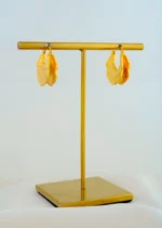 Golden Verse Hoops (Yellow Gold) EAR001824 - Image 3