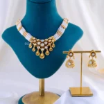 Graceful Pearl Drop Bridal Collection (Yellow Gold) NEC002350