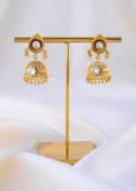 Graceful Pearl Drop Bridal Collection (Yellow Gold) NEC002350 - Image 3