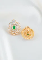 Green Aura Diamond Pendant Set (Yellow Gold) PSET02599 - Image 3