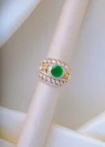 Green Band Ring (Yellow Gold) RING00812