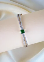 Green Chic Bracelet (Silver) BRA001295