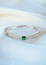 Green Chic Bracelet (Silver) BRA001295 - Image 2