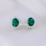 Green Glitz Classic Studs (925 Silver) EAR002230