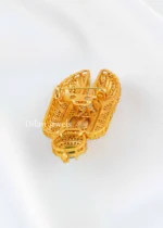 Green Gold Plated Diamond Brooch- BRO002801 - Image 3