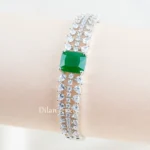 Green Majesty Diamond bracelet (Silver) BRA002640