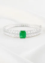 Green Majesty Diamond bracelet (Silver) BRA002640 - Image 2