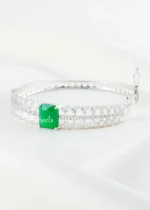 Green Majesty Diamond bracelet (Silver) BRA002640 - Image 3