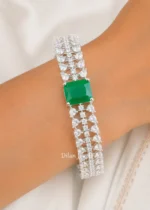 Green Majesty Diamond bracelet (Silver) BRA002640 - Image 4