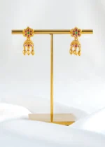 Gulnaar Jhumka Drops (Yellow Gold) EAR002515 - Image 3