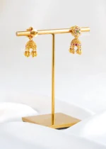 Gulnaar Jhumka Drops (Yellow Gold) EAR002515 - Image 5