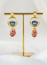 Gulnaar Mirror Necklace Set (Yellow Gold) NEC002685 - Image 3
