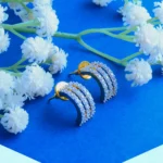 Half Baali Earrings (Yellow Gold) EAR000791