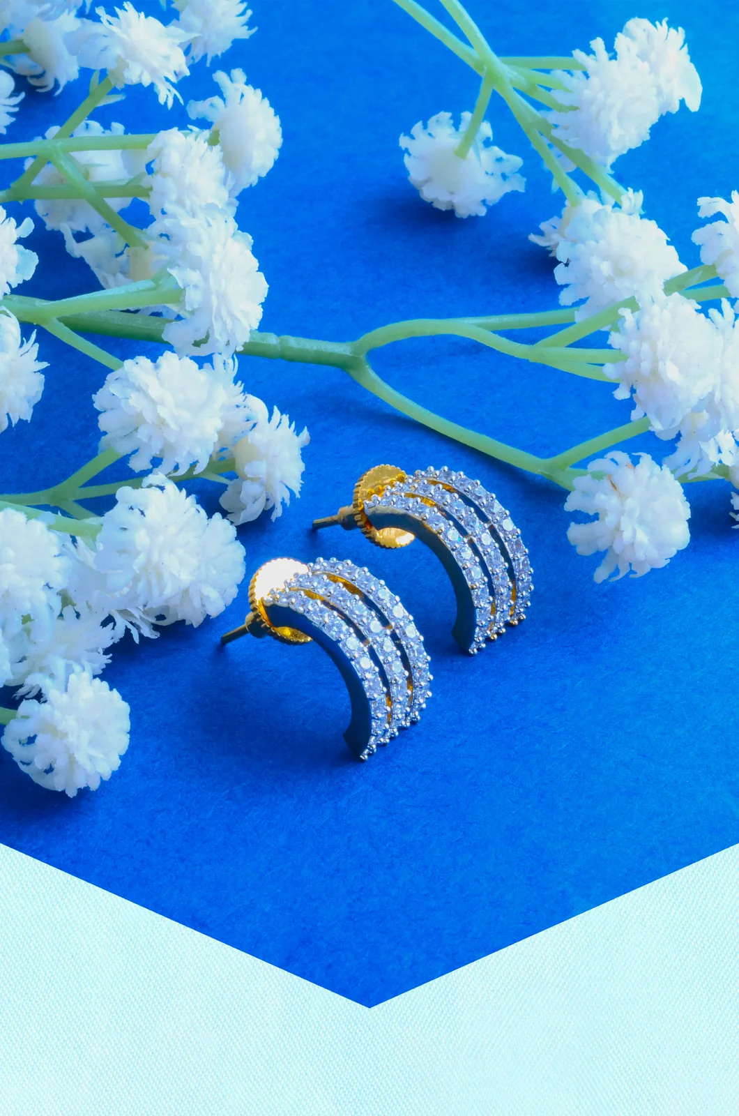 Half-Baali-Earrings-Yellow-Gold-EAR000791a Half Baali Earrings (Yellow Gold) EAR000791 - Image 1