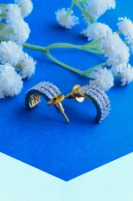 Half Baali Earrings (Yellow Gold) EAR000791 - Image 4
