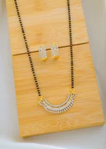 Half Baali Mangalsutra Set (Yellow Gold) MANG01525 - Image 2