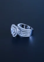 Heart Solitaire 1ct. Band Ring (Silver) RING01216 - Image 2